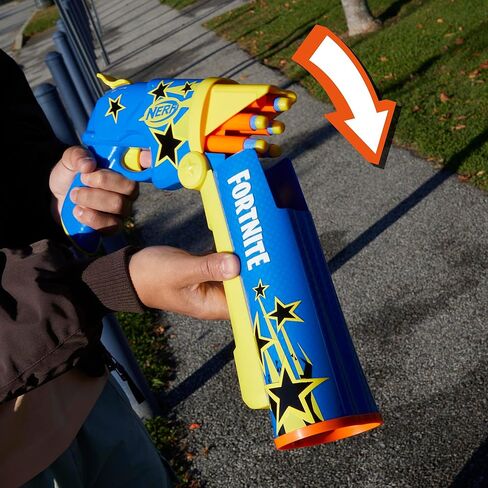 Nerf Fortnite Half Tone Hero Blaster ، رمز المكافأة لإلغاء قفل نصف لهجة بطل في اللعبة ، كسر التحميل المفتوح ، 12 NERF Elite Sarts ، Fortnite Gifts in Kuwait
