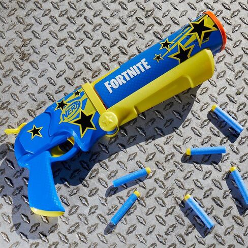 Nerf Fortnite Half Tone Hero Blaster ، رمز المكافأة لإلغاء قفل نصف لهجة بطل في اللعبة ، كسر التحميل المفتوح ، 12 NERF Elite Sarts ، Fortnite Gifts in Kuwait