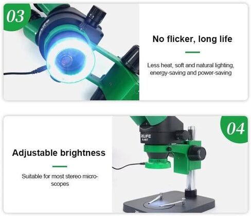 Microscope 28 Lamp 7000k Adjustable LED Light Touch Switch for Most Stereo Microscopes in Saudi Arabia