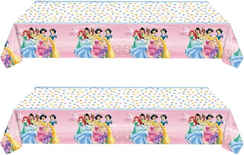 2pcs Princess Party tablecloth Princess Birthday Party Supplies فتاة in Saudi Arabia