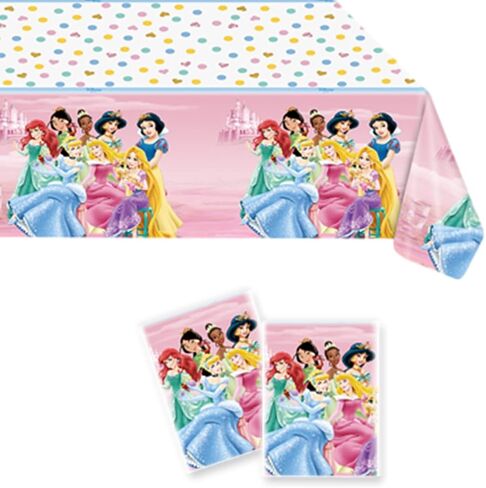 2pcs Princess Party tablecloth Princess Birthday Party Supplies فتاة in Saudi Arabia