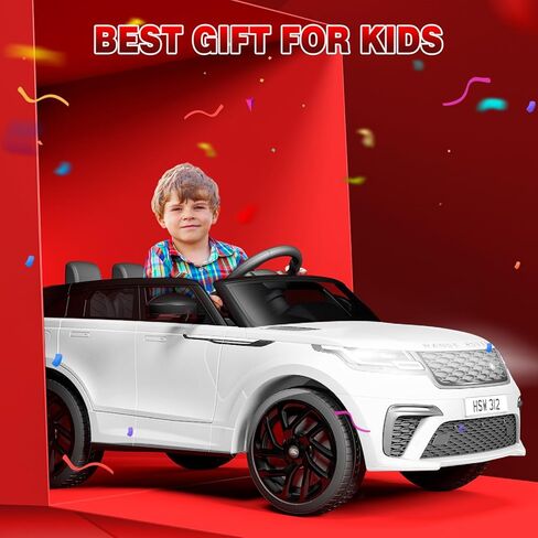 Garvee Kids Electric Car with Remote Control, Licensed Land Rover Ride On Truck Toy for Ages 37 Months+ w/Parent Remote, Rocking Mode, MP3 Player & Safety Belt | Birthday/Xmas Gift in Saudi Arabia