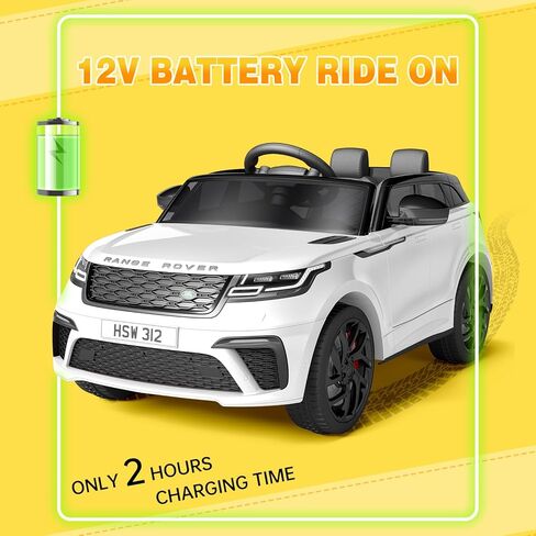 Garvee Kids Electric Car with Remote Control, Licensed Land Rover Ride On Truck Toy for Ages 37 Months+ w/Parent Remote, Rocking Mode, MP3 Player & Safety Belt | Birthday/Xmas Gift in Saudi Arabia