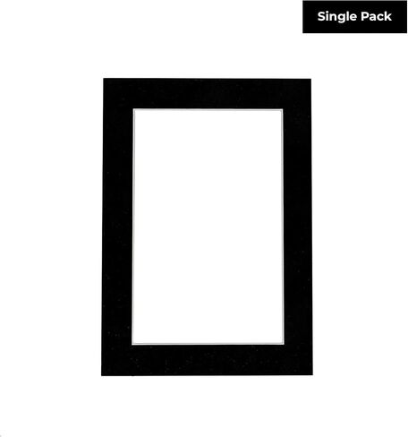 8x10 Mat Bevel Cut for 5x7 Photos - Acid Free Black Suede Precut Matboard - for Pictures, Photos, Framing - 4-ply Thickness in Saudi Arabia