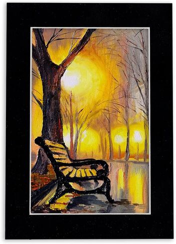 8x10 Mat Bevel Cut for 5x7 Photos - Acid Free Black Suede Precut Matboard - for Pictures, Photos, Framing - 4-ply Thickness in Saudi Arabia