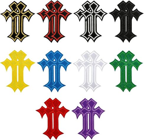 Nachlynn 20 pcs تصحيح البقع الحديد على بقع ديكور DIY للجنون القبعات القبعات على الظهر (Multicolor) in Saudi Arabia
