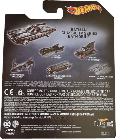 Hot Wheels Batman Classic TV Series Batmobile ، 1:50 Die Die Cast6 in Saudi Arabia