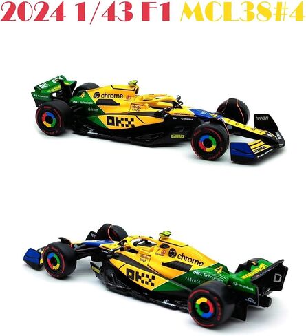 2024 جديد 1/43 F1 MCL38#4 سباق CAR F1 Miniature Diecast Model Collection Collection Model in Saudi Arabia