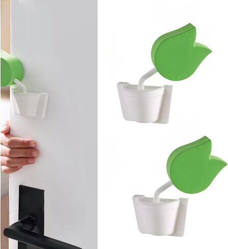 Tulip Extra-Thick Soft Foam Door Pinch Guard & Baby Proof Stopper - Prevent Finger Pinch Injuries, Stop Slamming Doors, Child Safety for Kids/Pets (2 Pack) in Saudi Arabia
