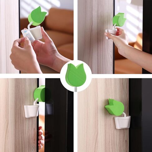 Tulip Extra-Thick Soft Foam Door Pinch Guard & Baby Proof Stopper - Prevent Finger Pinch Injuries, Stop Slamming Doors, Child Safety for Kids/Pets (2 Pack) in Saudi Arabia