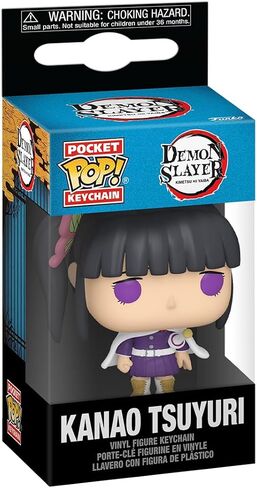 Funko POP! Keychain: Demon Slayer - Kanao Tsuyuri Novelty Keyring - Collectable Mini Figure - Stocking Filler - Gift Idea - Official Merchandise - Anime Fans - Backpack Decor in Saudi Arabia