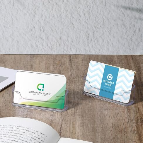 Giantree 50 Pack Business Card Holder, Acrylic Business Card Holder for Desk, Clear Plastic Desk Businesss Cards Display, Fits 30-50 Businesss Cards in Saudi Arabia