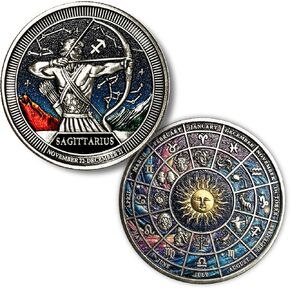 Scorpio Challenge Commemorative Coins - Constellation Metal Collectible Coins - Creative Novelty Coin Set - Astrology Enthusiast Gift in Kuwait