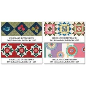 American Quilts Personalized Return Address Labels- Set of 144, Large Self-Adhesive, Flat-Sheet Labels, By Colorful Images in Saudi Arabia