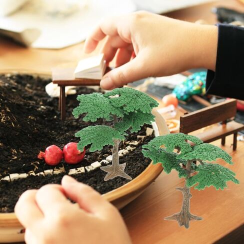 Mini Pine Tree Model, 3pcs Mini Model Trees Fake Diorama Train Railways Landscape Scenery Simulated Cypress for DIY Scenery Craft Landscape, Sand Table, Dollhouse Decor in Saudi Arabia