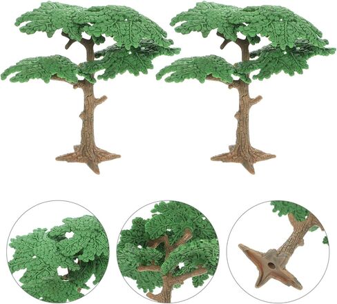 Mini Pine Tree Model, 3pcs Mini Model Trees Fake Diorama Train Railways Landscape Scenery Simulated Cypress for DIY Scenery Craft Landscape, Sand Table, Dollhouse Decor in Saudi Arabia