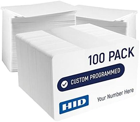 Custom Programmed HID Prox Cards 26 bit H10301 Format HID 1386 ISOProx II (25) in Saudi Arabia