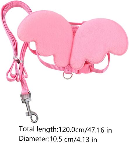 HEMOTON 1Pc Adjustable Pet Walking Leash for Ducks and Animals Durable Traction Rope Pink for Outdoor Activities and Training Breathable Design for Comfort in Saudi Arabia