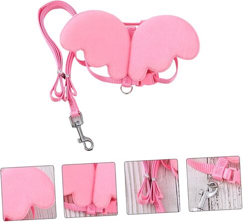 HEMOTON 1Pc Adjustable Pet Walking Leash for Ducks and Animals Durable Traction Rope Pink for Outdoor Activities and Training Breathable Design for Comfort in Saudi Arabia