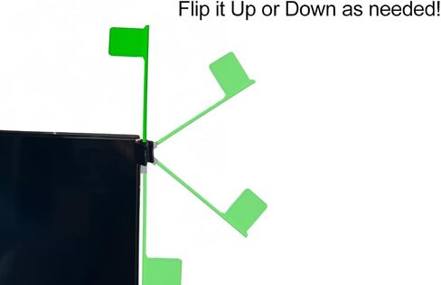 6in صغير. Green Alert Office Desk Computer Flag Pivots Up Down Fun Party Go متاحًا حالة جاهزة للإشارة الإيجابية لمخزون داخلي مفتوح (10 حزمة) in Kuwait