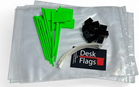 6in صغير. Green Alert Office Desk Computer Flag Pivots Up Down Fun Party Go متاحًا حالة جاهزة للإشارة الإيجابية لمخزون داخلي مفتوح (10 حزمة) in Kuwait
