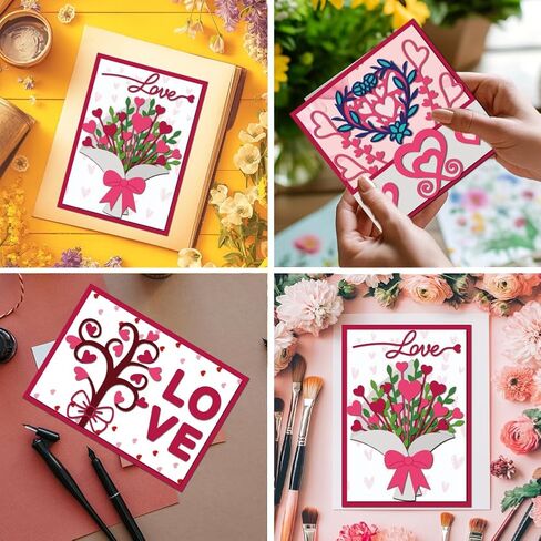 Mayjoydiy Mushroom Metal Cutting Dies Forest Tree Nature Frame Cuts Tomplate toadstool fungus matsutake stencil stencil لصنع البطاقات تصنع الورق الحرفي DIY Decoration in Saudi Arabia