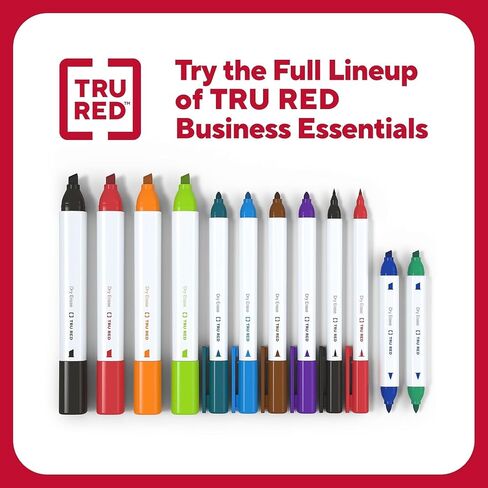 TRU RED Staples TR57423 Pen Dry Erase Marker, Ultra Fine Tip, Black in Saudi Arabia