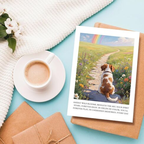 Pet Loss Sympathy Card for Dog, Loss of Dog Card for Him Her, Condolences Gift for Pet Lover in Saudi Arabia