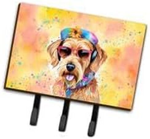 2 x 9 x 6 in. Airedale Terrier Hippie Dawg Leash or Key Holder in Saudi Arabia
