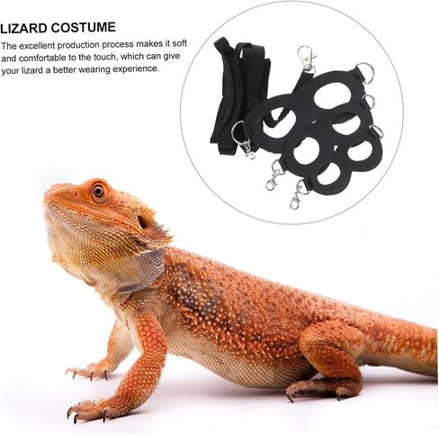 قابلة للتعديل تسخير Dragon Dragon Leash تسخير صغير مقاوم للملابس للزواحف المناسبة للسحالي ومقود Geckos المحمول لسهولة المشي in Kuwait