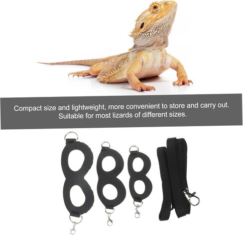 قابلة للتعديل تسخير Dragon Dragon Leash تسخير صغير مقاوم للملابس للزواحف المناسبة للسحالي ومقود Geckos المحمول لسهولة المشي in Kuwait