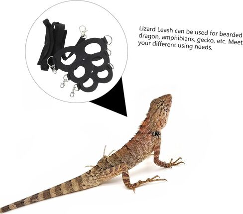 قابلة للتعديل تسخير Dragon Dragon Leash تسخير صغير مقاوم للملابس للزواحف المناسبة للسحالي ومقود Geckos المحمول لسهولة المشي in Kuwait