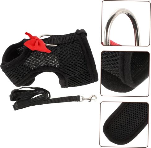 VICASKY Rabbit Harness Leash Set Adjustable Outdoor Bunny Leash and Vest for Small Pets Suitable for Rabbits and Guinea Pigs Comfortable and Breathable Design in Saudi Arabia