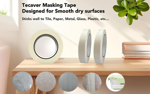 Masking Tape, Painting Tape, 2 Roll 1 Inch x 55 Yards, General Purpose for Factory Home Office School Stationery, Labeling, Painting, Crafting, Arts use etc in Saudi Arabia