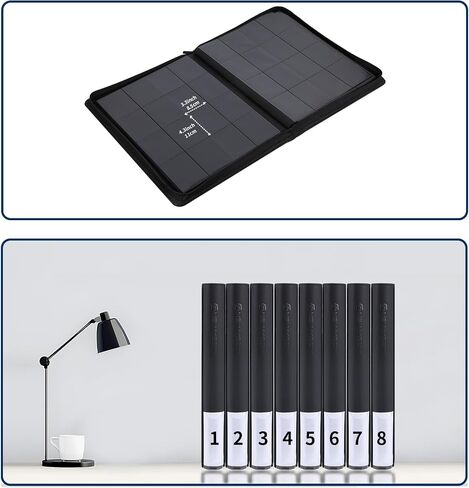 Snekdy premium 1024-pocket trading card binder, 16-pocket cards album, waterproof PU-leather Cover album with side loading, holds gaming, baseball, basketball & sports cards (Black) in Saudi Arabia