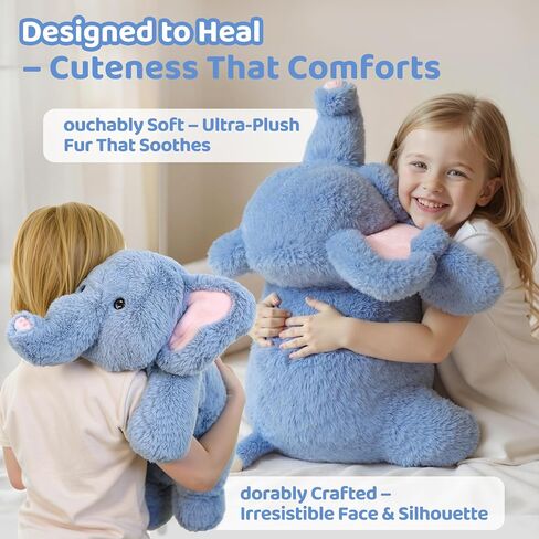Weighted Stuffed Animals with Microwavable Heating Pad - 5lb Adjustable, Heatable & Coolable Cow Plush for Relaxation, Removable Inner Pad, Perfect Plush Gift for Kids, Adults (23 Inch) in Kuwait