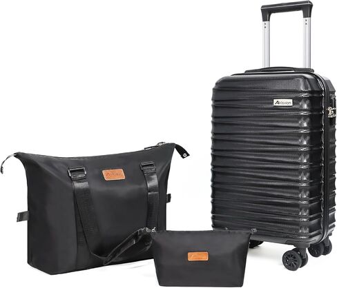 مجموعات أمتعة Aklsvion مكونة من 3 قطع (20/24/28 بوصة) - حقيبة حمل بعجلات - PC+ABS - أمتعة سفر ذات جوانب صلبة (أصفر، مجموعة 3 قطع) in Saudi Arabia