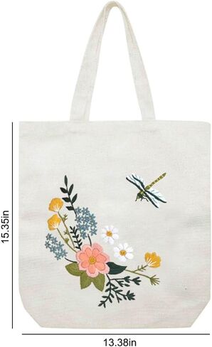 تشمل مجموعة تطريز حقيبة Yangshine Canvas مع نمط ، ومجموعات غرز المبتدئين للمبتدئين ، و Arts Arts Crafts Kit. in Kuwait