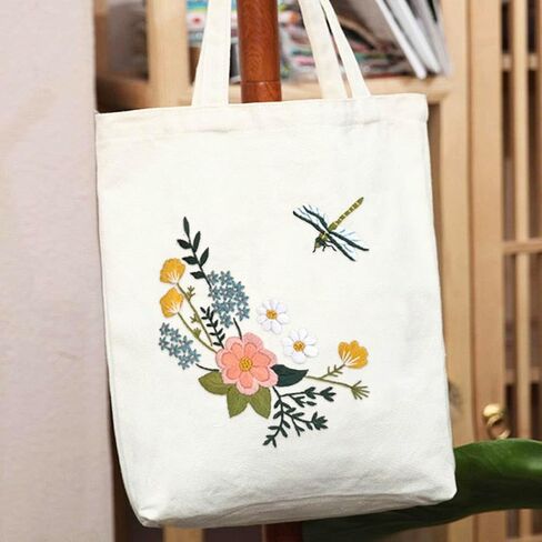 تشمل مجموعة تطريز حقيبة Yangshine Canvas مع نمط ، ومجموعات غرز المبتدئين للمبتدئين ، و Arts Arts Crafts Kit. in Kuwait