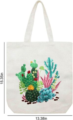 تشمل مجموعة تطريز حقيبة Yangshine Canvas مع نمط ، ومجموعات غرز المبتدئين للمبتدئين ، و Arts Arts Crafts Kit. in Kuwait