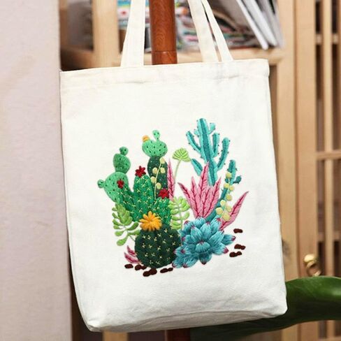 تشمل مجموعة تطريز حقيبة Yangshine Canvas مع نمط ، ومجموعات غرز المبتدئين للمبتدئين ، و Arts Arts Crafts Kit. in Kuwait