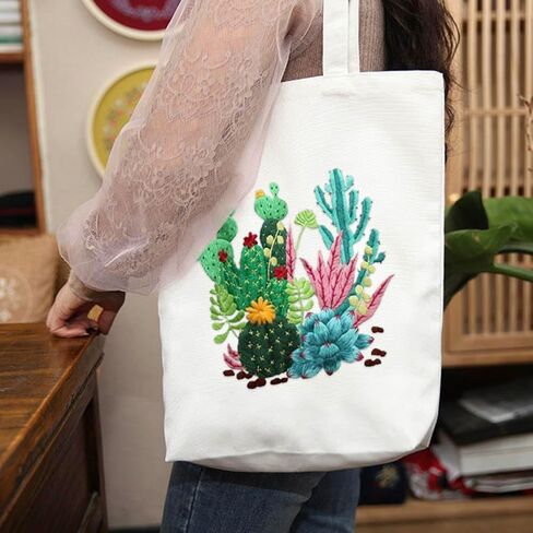 تشمل مجموعة تطريز حقيبة Yangshine Canvas مع نمط ، ومجموعات غرز المبتدئين للمبتدئين ، و Arts Arts Crafts Kit. in Kuwait
