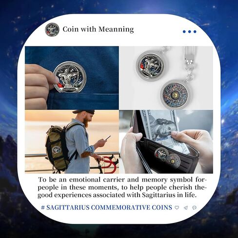 Scorpio Challenge Commemorative Coins - Constellation Metal Collectible Coins - Creative Novelty Coin Set - Astrology Enthusiast Gift in Kuwait