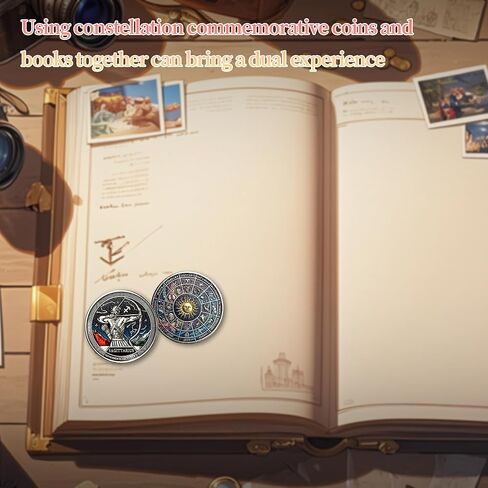 Scorpio Challenge Commemorative Coins - Constellation Metal Collectible Coins - Creative Novelty Coin Set - Astrology Enthusiast Gift in Kuwait