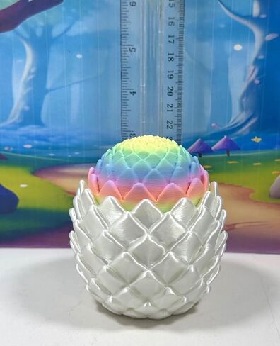 Dragon Baby Dragon المطبوع ثلاثي الأبعاد مع Dragon Egg ، 6 "قوس قزح مفصلاً Cherry Blossom Dragon ، لعبة تململ التوحد ADHD ، لعبة القدر التنفيذي ، BD004-MAC-WME in Kuwait