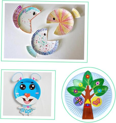 Safigle 60pcs لوحات رسم ملونة DIY صواني الرسم اليدوي للمواد الآمنة مستلزمات متعددة الاستخدام in Kuwait