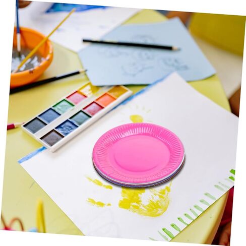Safigle 60pcs لوحات رسم ملونة DIY صواني الرسم اليدوي للمواد الآمنة مستلزمات متعددة الاستخدام in Kuwait