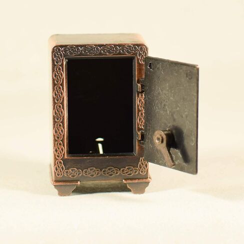 Suavec Metal Rare Die Pronze Sharpener Money Safe Box تمثال - 1:24 مقياس مصغرة - مربع آمن مصغر - الانتهاء من البرونز C. in Saudi Arabia