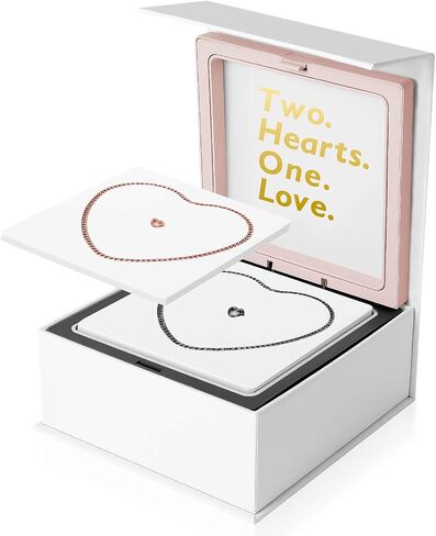 HERSIN Permanent Bracelet Kit – Locking Heart Clasp DIY Bracelet Set for Couples, Friends, and Family – Unique Jewelry for Anniversary in Kuwait