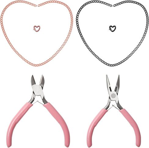 HERSIN Permanent Bracelet Kit – Locking Heart Clasp DIY Bracelet Set for Couples, Friends, and Family – Unique Jewelry for Anniversary in Kuwait